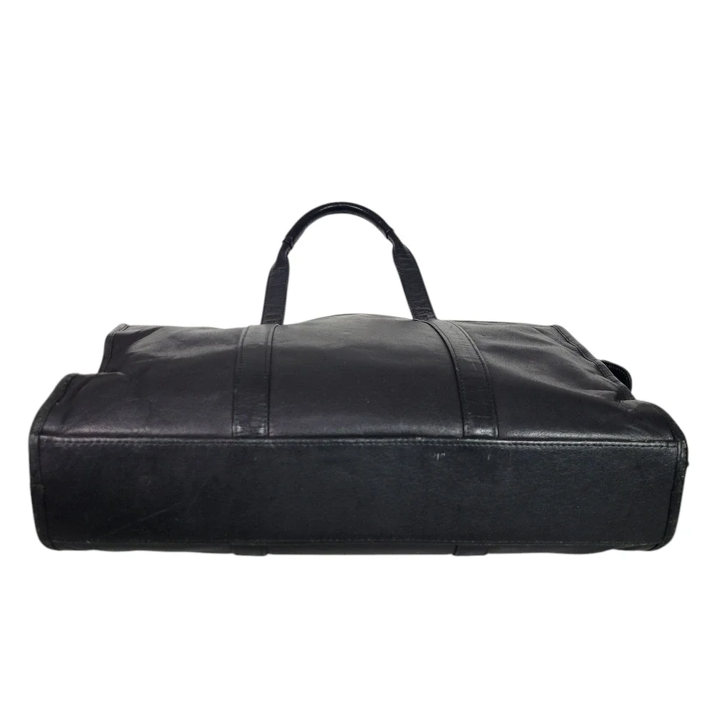 Vintage Wilsons Leather Briefcase Black Bag Laptop Commuter Documents Messenger